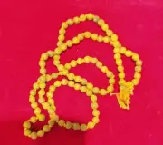 100% Original Tulsi Mala Haldi Japa Mala 108 + 1 Beads Prayer Beads Hindu Puja