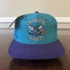 Vintage Charlotte Hornets Hat SnapBack Blue New With Tags