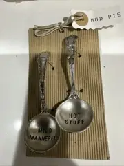 Mud Pie Salsa Ladle Set, Silver
