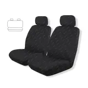 Rear Tailor Made Black Outback Seat Covers for Nissan Navara D23 3 4 Dual Cab