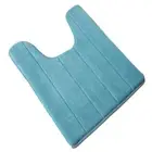 Bathroom Contour Rug Non Slip Toilet U Shaped Bath Mat Absorbent Thick Soft Rug