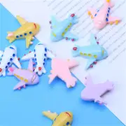 Lot of 10 Mini Airplanes Embellishments Resin Cabochons Flat Back Decors 30x28mm