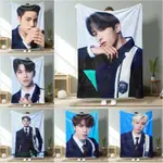 KPOP SEVENTEEN 法蘭絨毯子單面印刷 50 X 60 英寸(127X152CM)法蘭絨毯子空調毯子送給人民的