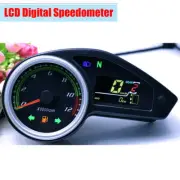 1Pcs LCD Motorcycle Multi-parameter Display Digital Odometer Speedometer Gauge