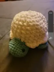 Handmade Stuffed Toy Turtle Knit Crochet