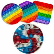 Fidget Sensory Silent Bubble Wrap Toy Pop & Push Fun Relaxing Fidget Toy