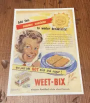 Sanitarium Weet Bix Reprint Postcard Card C. 1990s Cereal Advertising Unused