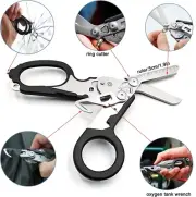 Multifunction Mini Portable Emergency Raptors Shears Tactical Folding Scissors