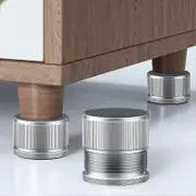 Adjustable Bed Risers Heavy Duty Protectors Furniture Anti-vibration Legs-xdd Silver