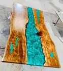 Green Epoxy Sofa Center Table Modern Office Furniture Side Table Top Patio Decor