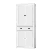 Artiss Buffet Sideboard Cupboard Cabinet Drawer 6-Tier Shelf Storage White