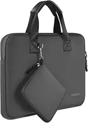 Laptop Sleeve 14 Inch with Small Pocket, Neoprene Computer Bag, Compatible with MacBook Pro 14 Inch M4/M3/M2/M1 (2025-2021), MacBook Air/Pro 13 Inch and Most 14 Inch Laptops, Dark Grey