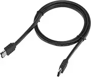 ESATA to SATA Cable Male to Male Shielded Extension Cable for External Hard Drives & Optical Drives (100cm)