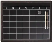 U Brands Wood Style Frame Chalkboard Calendar Set, 16 x 20-Inch Size
