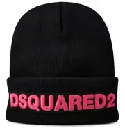 DSQUARED2 LOGO WOOL BEANIE HAT MADE IN ITALY KNW000115040001M2747
