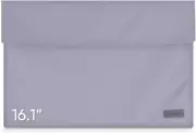 16.1" Portable Monitor Sleeve Bag, PU Leather Case for Travel Monitor Laptop, Gr