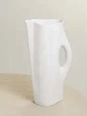 [L'Objet] L'Objet - Timna 30cm Porcelain Pitcher - White - One size One size White