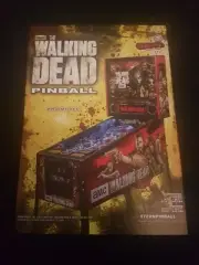 The Walking Dead Pro MISPRINT Pinball ORIGINAL Promotional Advertising Flyer