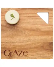 Maple Leaf at Home Acacia Square Modern Geo Graze Board