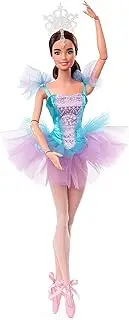 Barbie Signature Ballet Wishes Doll (Brunette, 12 in), Posable, Wearing Ballerina Costume, Tutu, Pointe Shoes and Tiara, for 6 Year Olds and Up