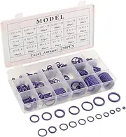 Daseeme Rubber O-Ring 270Pcs R134A Car Aconditioning ing Set Rubber O-Ring Washer s with Plactics Box Kit