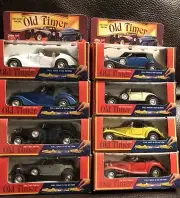 Old Timer Die Cast Metal Cars- 8 Cars