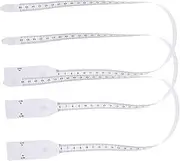 Veemoon 3Pcs Soft Retractable Measuring Tape Flexible Body Ruler for Tailoring Crafting and Dieting Portable Measure for Head and Arm Accurate and Safe for Daily Use Random Color