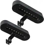 Solar Gutter Lights, Super Bright Outdoor Security Lights, Waterproof LED Wall Lamps for Eaves Garden, Fence, Landscape, Pathway (Pack of 2, Cool White Light)