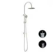 Nero Opal Brass Brushed Nickel/Brushed Gold On Bracket With Air Shower Twin Showers