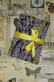 HANDMADE LAVENDER Pocket Book Junk Journal Grimoire Tome Cosplay Diary codex
