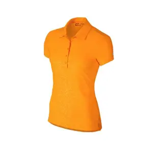 【NIKE 耐吉】Nike Golf 女運動機能POLO衫/高爾夫球衫 橘 725631-868