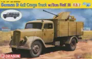 DML6828 1:35 Dragon German 3t 4x2 Cargo Truck with 2cm Flak 38