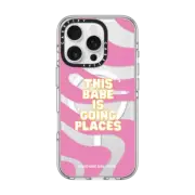 iPhone 16 Pro Clear Case MagSafe Compatible This Babe Is Going Places Phone Case