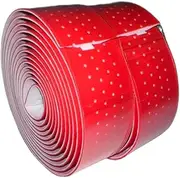 Pegciuho 2Pcs Road Bike Handlebar Tape, Anti-Slip Breathable PU & EVA Handlebar Tape for Fixed Gear Bike BMX Outdoor, Red