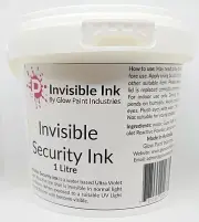 Invisible Ink Green 1 Litre UV Blacklight Reactive Secret Message Aust Made