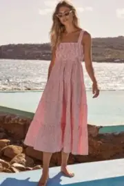 Mister Zimi Dress Savannah Rouch Maxi | Orange | Size 14 AU / 10 US | BNWT
