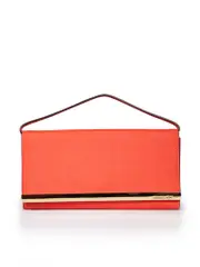 Red Leather Clutch