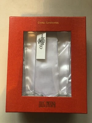 Crystal Candlesticks Oleg Cassini Brigitte 8” Set 2 Signature Collection