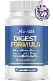 Dietary Supplement for Proper Digestion - 60 Vegan Capsules - Professional Strength - with Betaine HCL and Enzyme Formula - Long Shelf Life