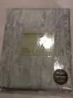 West Elm One (1) Woodland Shine Jacquard Curtain 48x84 Washed Blue Gemstone