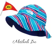 THE NORTH FACE Littles Brimmer, Meridian Blue Painted Stripe Print, XS
