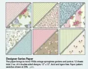 Stampin Up Springtime Vintage (24) Sheets 6x6 Designer Series Paper DSP!