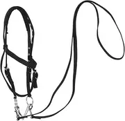 Kisangel All-Purpose Nylon Horse Rope Training Headstall Comfortable Gear for Riding Travel and Stable Use