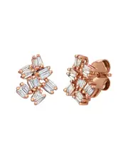 Le Vian Baguette Frenzy 14K Rose Gold 0.32 ct. tw. Diamond Earrings