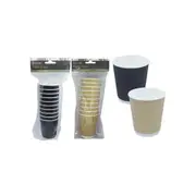 10PK Top Chef Paper Cups Assorted - 28.5 x 7.5cm - 275ml/8oz