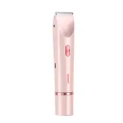 2 in 1 Women Electric Shaver, Dual Head Bikini Trimmer for Women, Body Hair Trimmer, Pink