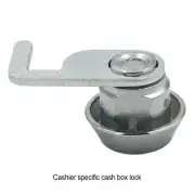 Mini Cam Lock With Quick Clip For Cash Box Easy Replacement Silver Long-lasting