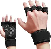 Lifting Gloves Workout Gloves with Integrated Wrist Wraps Anti-Slip Hand Protector for Weight Lifting Powerlifting Pull Ups