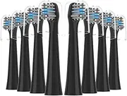 FEIHEAD Replacement Toothbrush Heads for Colgate Hum Connected Smart Battery Electric Toothbrush Head 8 Pack Black