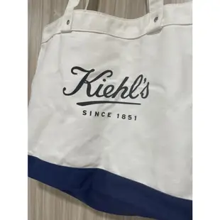 SINCE 1983~ Kiehl's 契爾氏 字母藍白手提包 托特包 環保袋 購物袋